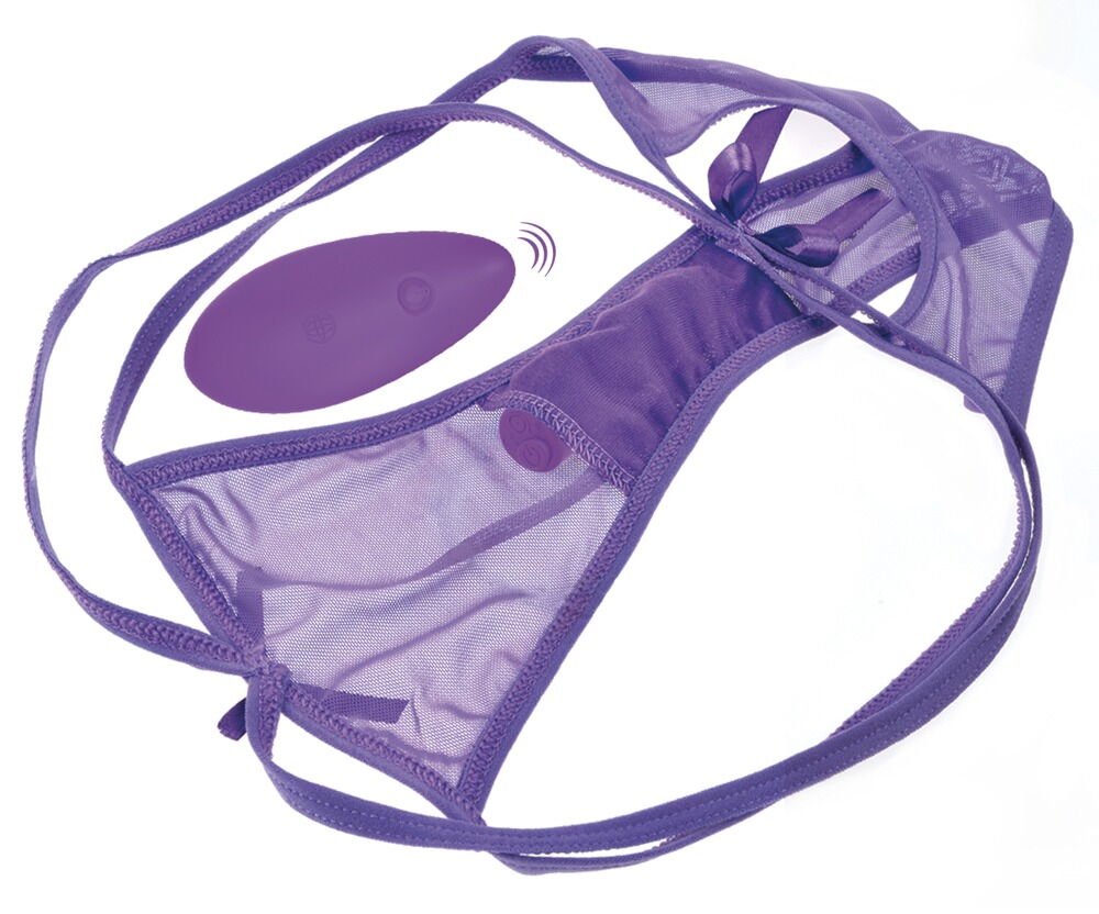 Höschen Cheeky Panty Thrill-Her von PPH Onlinehandel, schwarz, aus weicher Baumwolle mit Spitzen-Details, sitzt bequem.