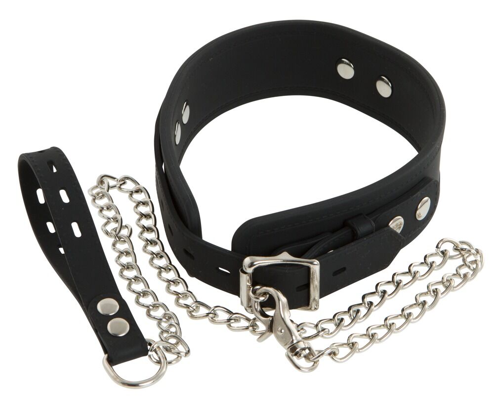 Silikon-Halsband mit Leine