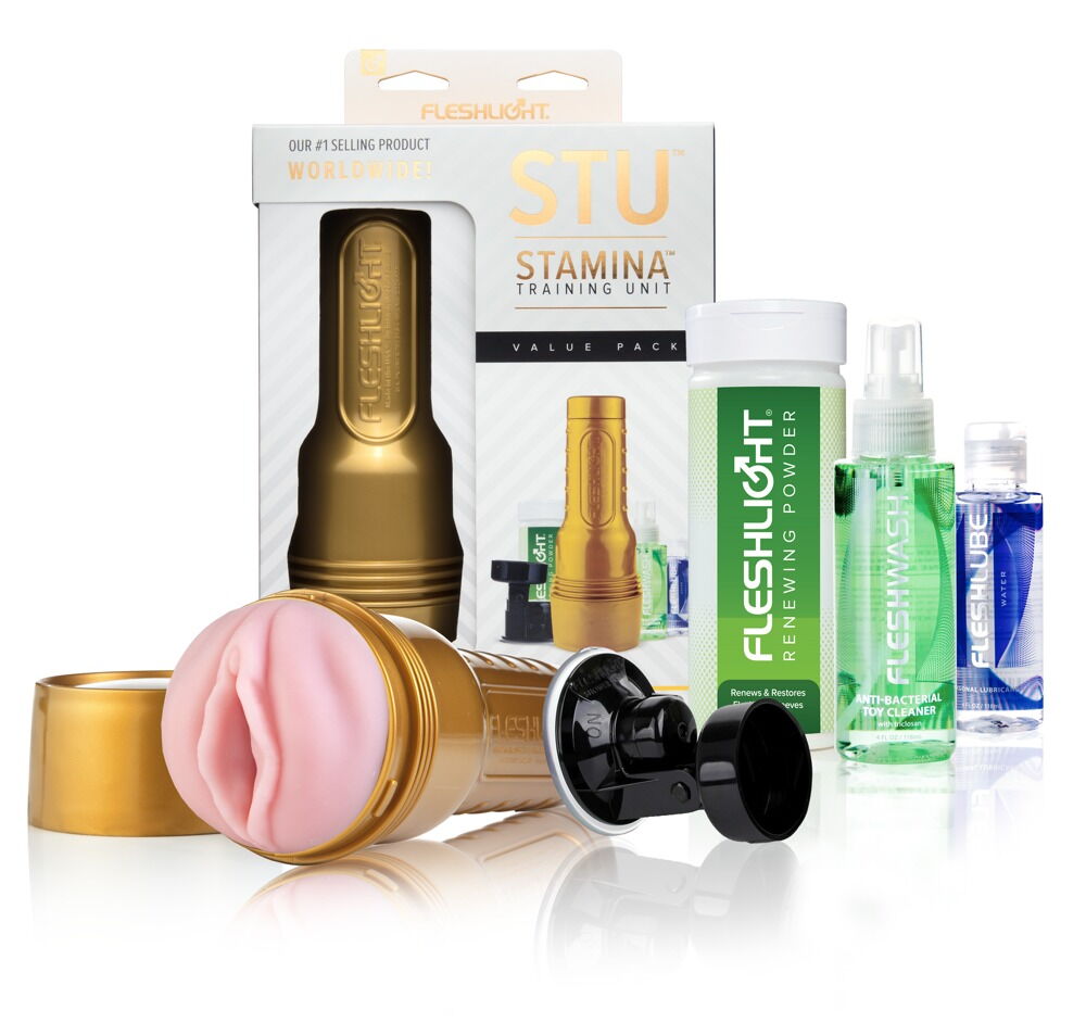 Realistische Fleshlight Stamina Value Pack von PPH Onlinehandel, anatomisch gestaltete Sexspielzeug in neutralem Design.