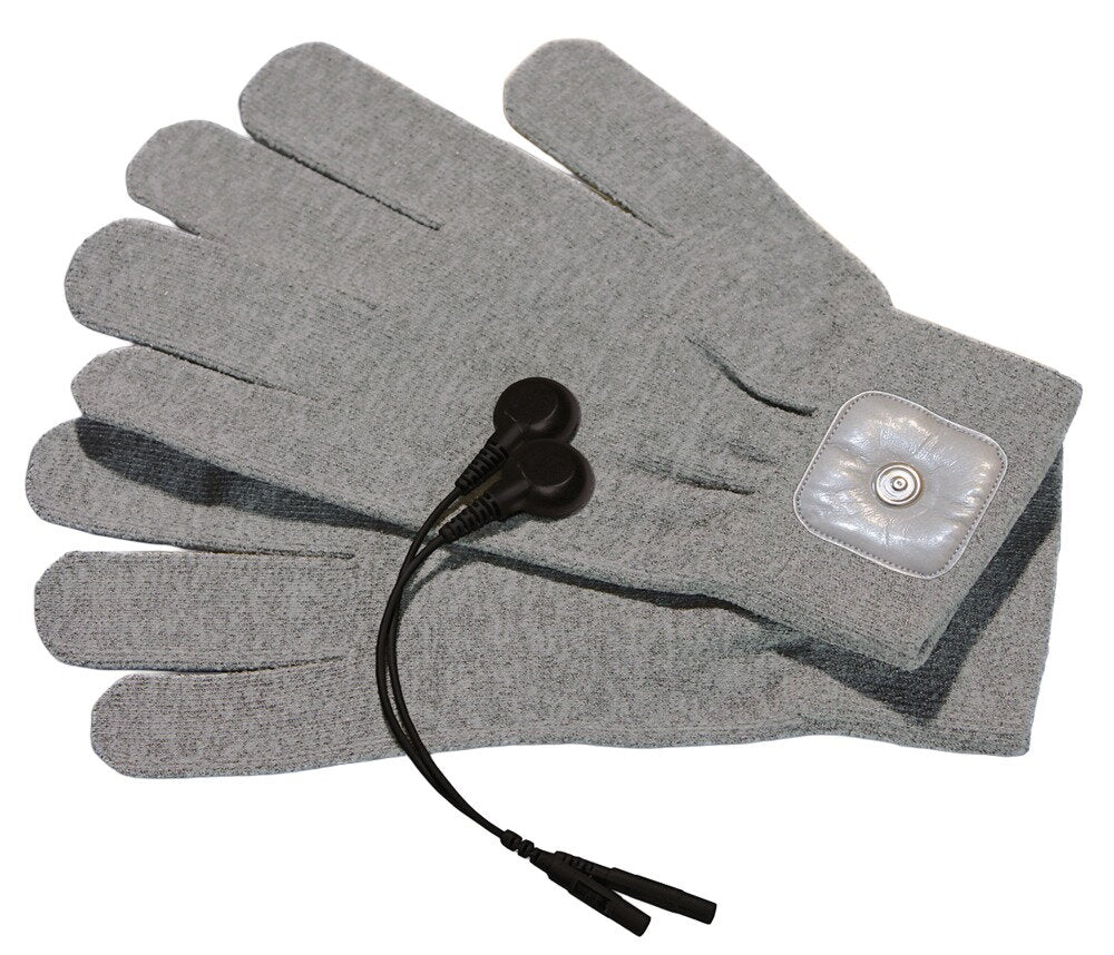 Paar magische Handschuhe von PPH Onlinehandel, weiche Stoffhandschuhe für kalte Tage, Nahaufnahme, grau, bequem und warm.