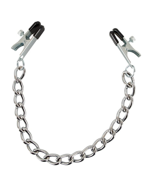 Halskette mit Klemmen von PPH Onlinehandel, detailreiche Kette mit metallischen Klemmen, sichtbar auf einem neutralen Hintergrund