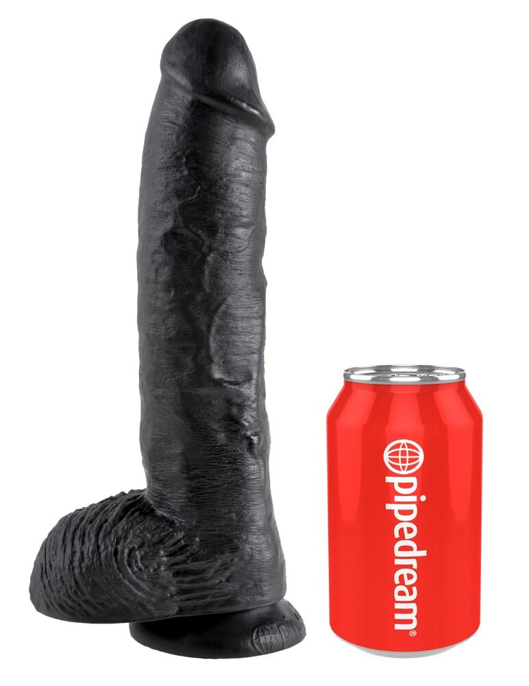 Hochwertiger 10-Zoll Cock mit Hoden aus Silikon, realistische Textur, für BDSM und Fetisch-Spaß, von PPH Onlinehandel