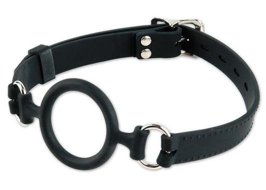 Silicone O-Ring-Gag von PPH Onlinehandel, anatomisch geformt, mit verstellbarem Riemen für sichere Anwendung.