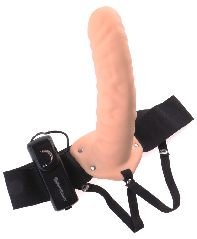 Vibrierende Hollow Strap-On von PPH Onlinehandel, Silikon mit verstellbarem Gurt, für intime Stimulation, detailreiche Nahaufnahme