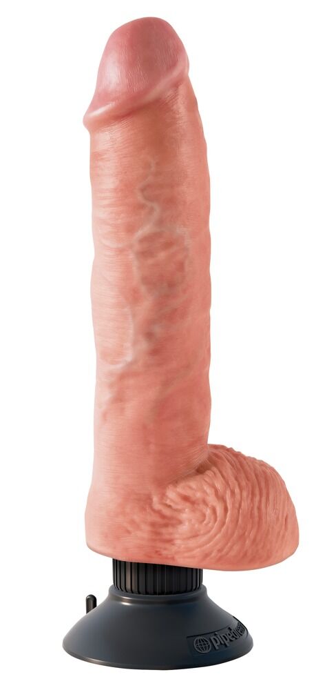 10“ Vibrating Cock with Balls