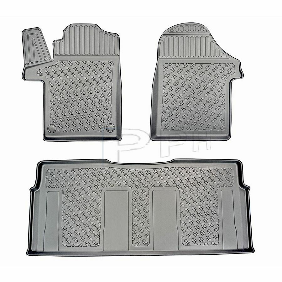 Gummierte 3D Fußmatten Mattenset Exklusiv für MERCEDES V-Klasse (W447) ab 2014-1