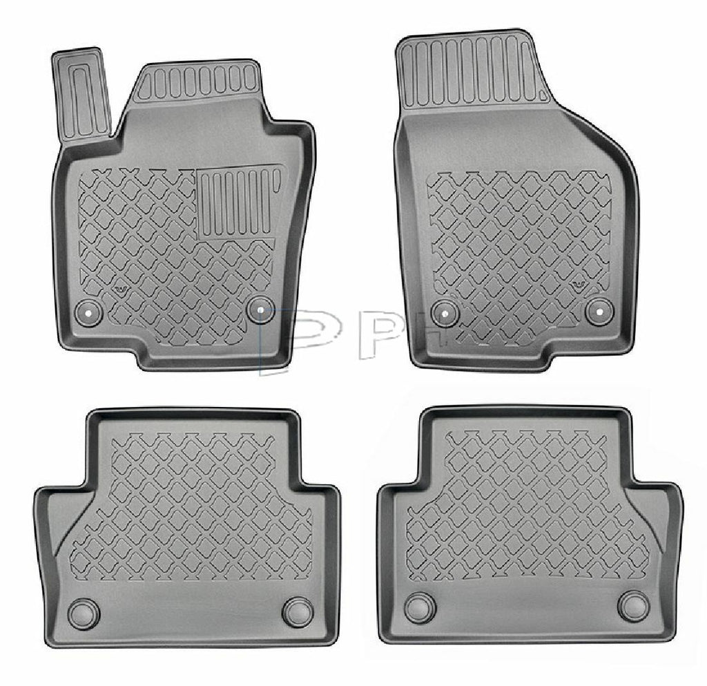 Gummierte Fußmatten Premium Schalenmatten für SEAT Alhambra II 7 Sitze ab 2010-4