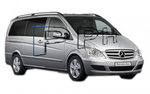 Antirutsch Kofferraumwanne Laderaummatte für MERCEDES Viano Extra Lang ab 2003-1