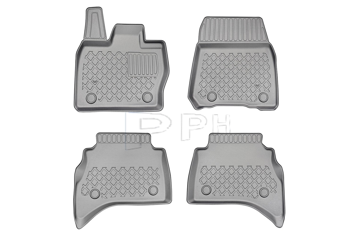 Gummierte Fußmatten für Range Rover V (L460) ab 2021- 5-Sitze / kurzer Radstand5