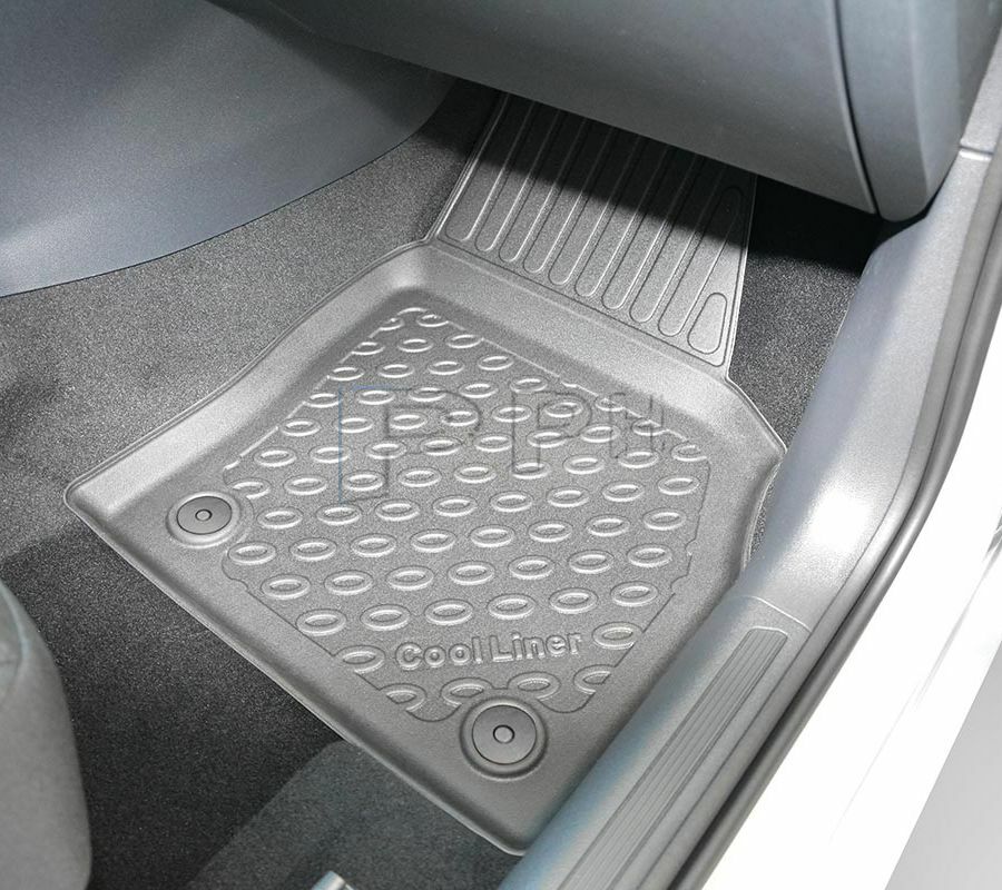 Gummierte Fußmatten Premium Schalenmatten für Skoda Elroq (electric) ab 2025-1