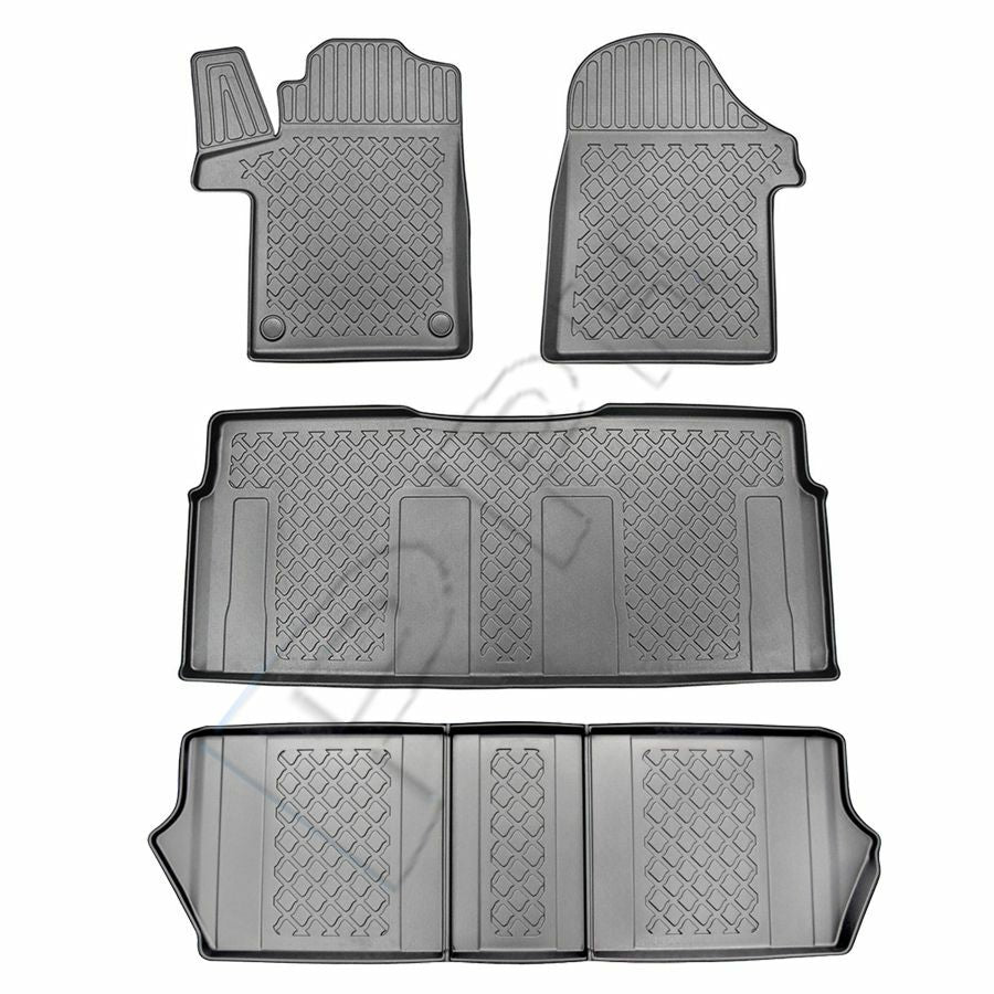 Gummierte 3D Fußmatten Mattenset Exklusiv für MERCEDES V-Klasse (W447) ab 2014-0