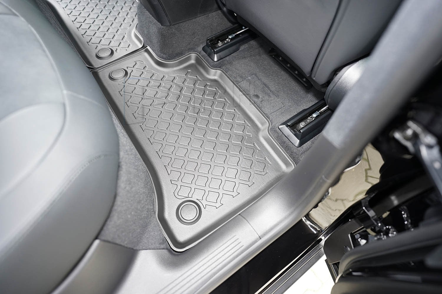 Gummierte Fußmatten Premium Schalenmatten für Mercedes EQE electric todoterreno4