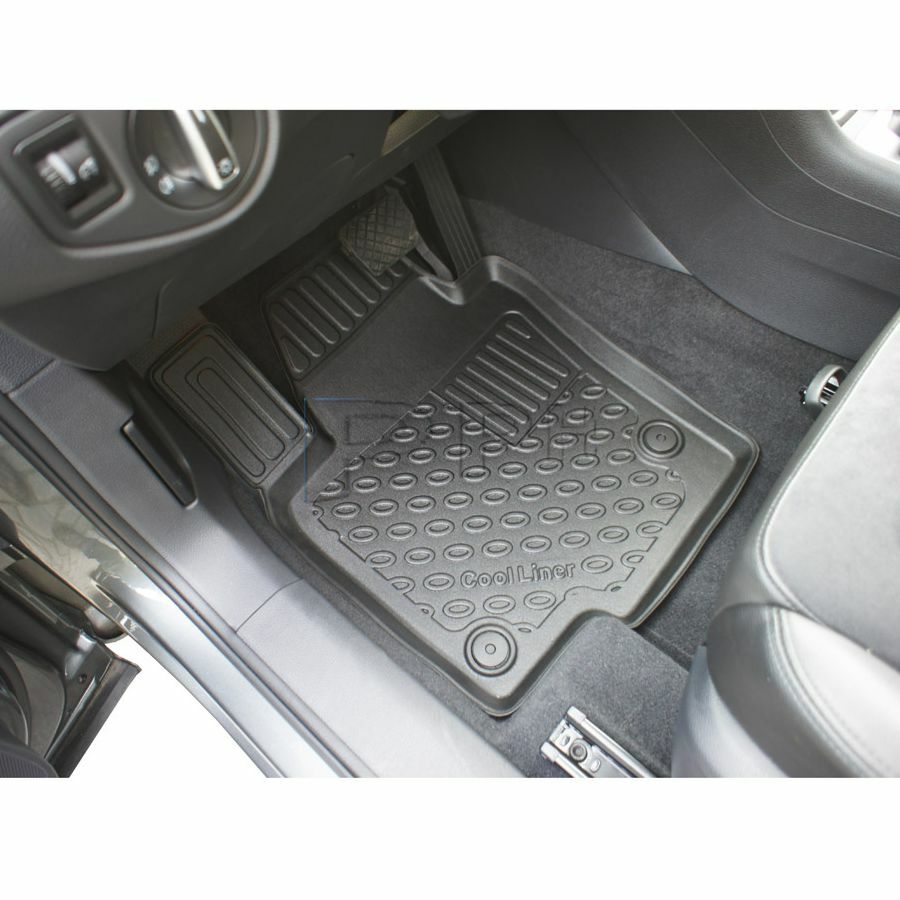 Gummierte Fußmatten Premium Schalenmatten für VW Sharan 2 II (7 Sitzer) ab 2010-2