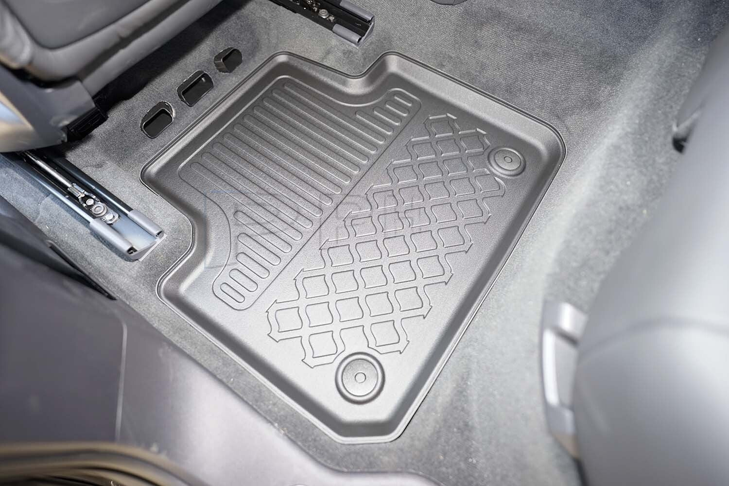 Gummierte Fußmatten Schalenmatten für VW Touareg III Facelift SUV ab 2023-2