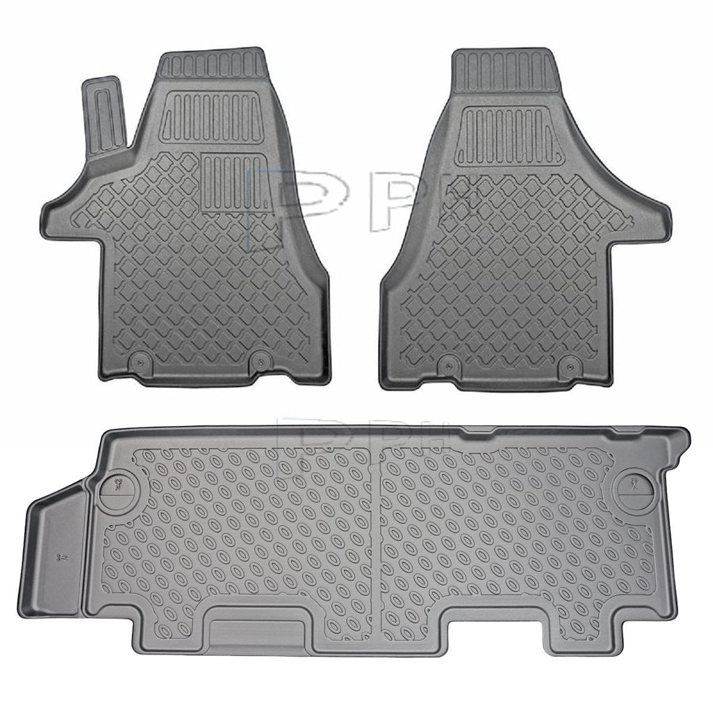 Exklusiv 3D Gummierte Fußmatten für VW T6 Caravelle Transporter Van ab 20151